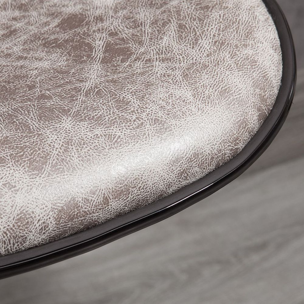 Retro Adjustable Height Bar Stool Set - Comfortable Microfiber Dining Chairs