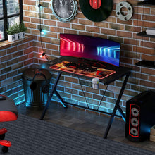 Load image into Gallery viewer, Ultimate Gaming Desk: Stylish Metal Frame &amp; Organized Space for Gamers
