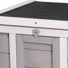 Load image into Gallery viewer, Deluxe Wooden Rabbit Hutch: Safe, Stylish Home for Bunnies &amp; Small Pets
