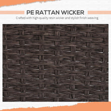 Load image into Gallery viewer, Elegant 2-Seater Rattan Garden Furniture Set with Glass Top Table - Brown
