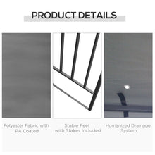 Load image into Gallery viewer, Elegant 3x3m Steel Gazebo Canopy - Perfect Outdoor Shelter for Garden Parties!
