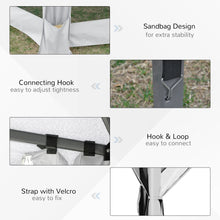 Load image into Gallery viewer, Hexagonal 3.2m Pop-Up Gazebo with Mesh Walls &amp; Carry Bag - Light Grey Comfort
