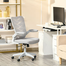Load image into Gallery viewer, Mesh Office Chair Home Swivel Task Chair w/ Lumbar Support, Arm, Grey Vinsetto
