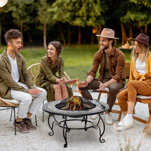 Load image into Gallery viewer, Versatile 3-in-1 Outdoor Fire Pit &amp; BBQ Grill: Warmth, Cooking, Elegance
