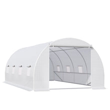 Load image into Gallery viewer, Outsunny 6x3m Walk-In Polytunnel Greenhouse with Zipper &amp; 8 Windows
