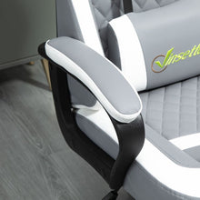 Load image into Gallery viewer, Pro Series Racing Gaming Chair - Ergonomic Comfort &amp; Stylish Design in Grey/White
