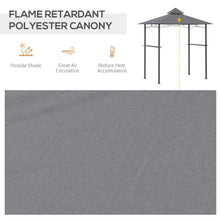Load image into Gallery viewer, 8ft Double-Tier BBQ Gazebo Canopy: Your Ultimate Outdoor Cooking Oasis

