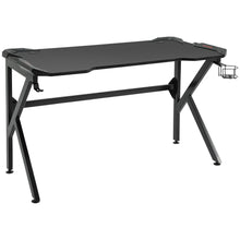 Load image into Gallery viewer, Ultimate Gaming Desk: Large Top, Steel Frame, Cup &amp; Headphone Holder Included!
