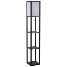 Load image into Gallery viewer, Illuminate &amp; Organize: 4-Tier Stylish Shelf Floor Lamp with Ambient Light
