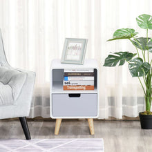 Load image into Gallery viewer, Scandinavian Nordic Nightstand with Drawer - Stylish &amp; Sturdy Home Essential
