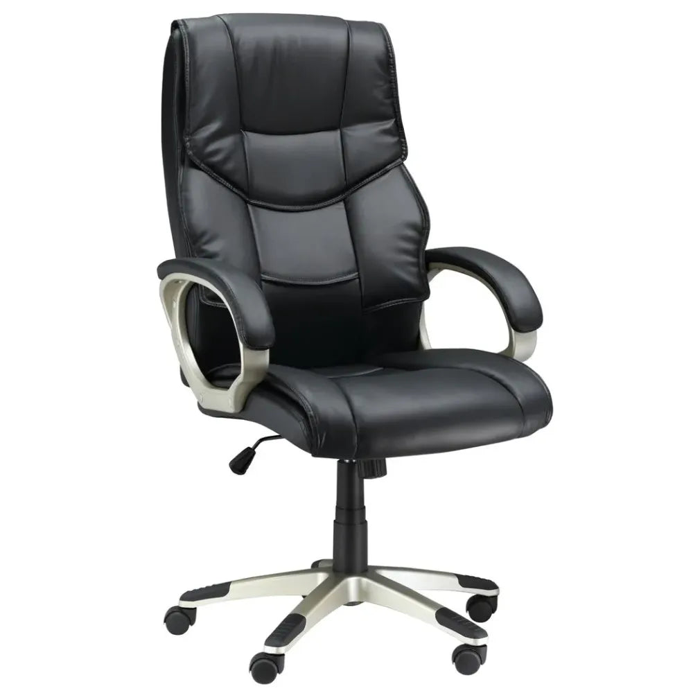 Elegant High Back PU Leather Swivel Office Chair for Ultimate Comfort