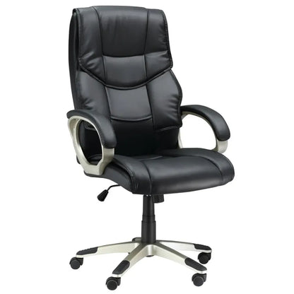 Elegant High Back PU Leather Swivel Office Chair for Ultimate Comfort