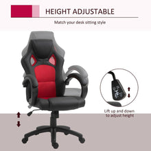 Load image into Gallery viewer, Executive Racing Swivel Gaming Office Chair PU Leather Computer Desk Chair Black
