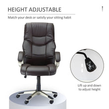 Load image into Gallery viewer, High-Back Executive Faux Leather Swivel Office Chair - Comfort Meets Style
