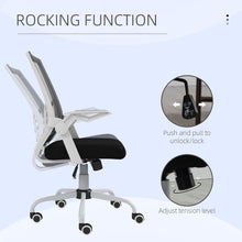 Load image into Gallery viewer, Vinsetto Ergonomic Mesh Office Chair with Lumbar Support - Black Swivel Comfort
