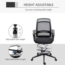Load image into Gallery viewer, Ergonomic Tall Drafting Chair with Adjustable Height &amp; Footrest for Comfort
