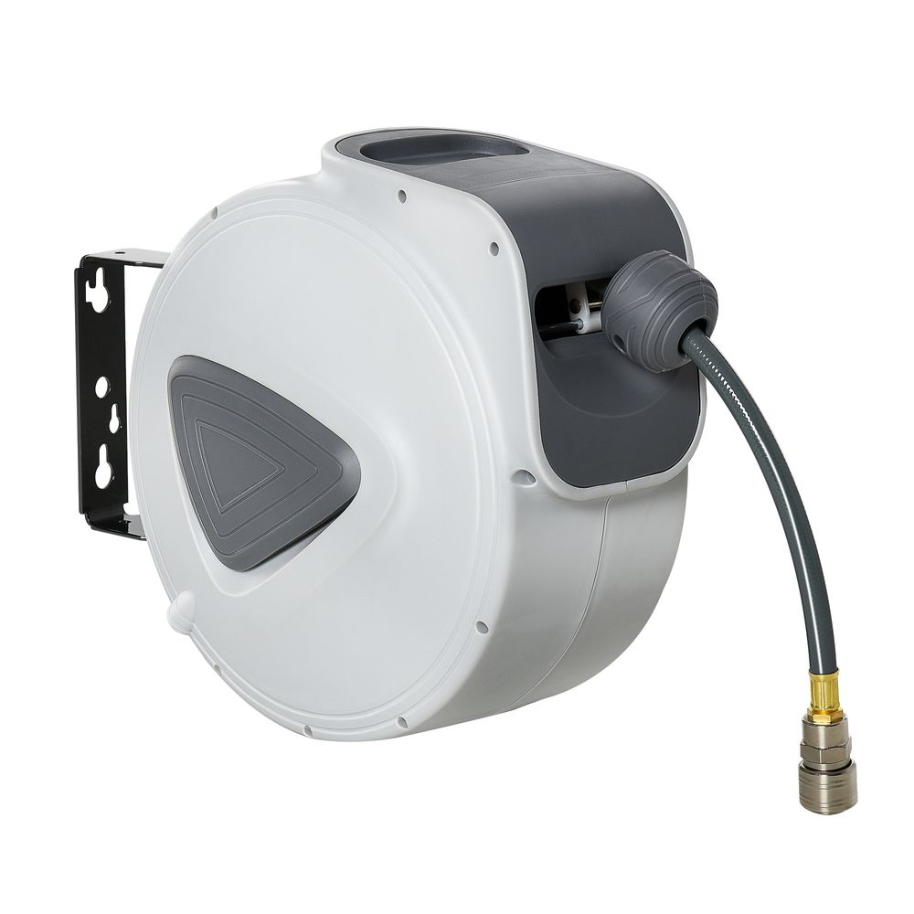 Automated 10m Retractable Air Hose Reel - 3/8” With 180° Rotation