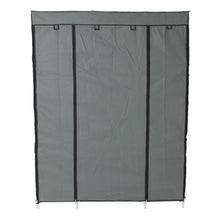 Load image into Gallery viewer, 5-Layer 12-Compartment Non-woven Fabric Wardrobe Portable Closet Grey (133x46x170cm)
