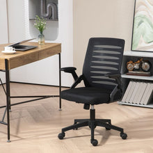 Load image into Gallery viewer, Vinsetto Ergonomic Mesh Office Chair with Lumbar Support &amp; Swivel Design - Black
