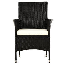 Load image into Gallery viewer, Stylish 2-Piece Dark Coffee Rattan Chair Set for Ultimate Outdoor Comfort
