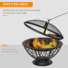 Load image into Gallery viewer, Antique Bronze Fire Bowl: Elegant Outdoor Heater for Cozy Evenings
