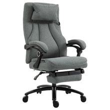 Load image into Gallery viewer, Massage Office Chair with 2-Point Vibration Pillow USB Power 360 Swivel Wheels
