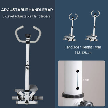 Adjustable HOMCOM Twist Stepper: Maximize Home Workouts with Ease!