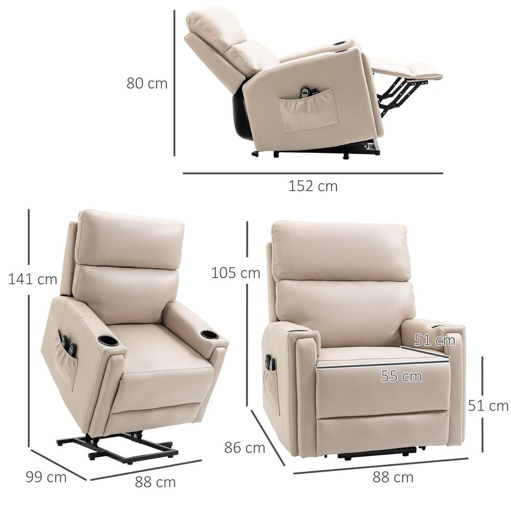 HOMCOM Power Lift Recliner Chair with Vibration Massage & Heat - Comfort Unleashed