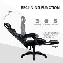 Load image into Gallery viewer, Mesh Task Swivel Chair Office Desk Recliner w/ Lumbar Support, Grey Vinsetto
