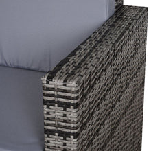 Load image into Gallery viewer, Luxurious 2-Seater Grey Wicker Outdoor Sofa - Weather Resistant Comfort
