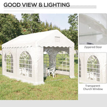 Load image into Gallery viewer, 4x3m Gazebo Canopy PE Party Tent 4 Removable Side Walls White
