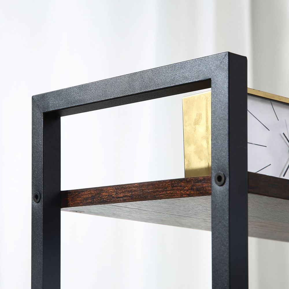 Retro Industrial Computer Desk with 4-Tier Storage – Stylish & Functional