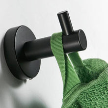 Load image into Gallery viewer, High Quality Rustproof 304 Stainless Steel Matte Black Bathroom Accessories Set Robe Hooks Towel Ring Bar Toilet Paper Holder Tissue Rack
