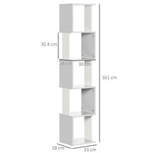 Load image into Gallery viewer, Modern 5-Tier Light Grey Bookshelf - Stylish Storage for Home &amp; Office
