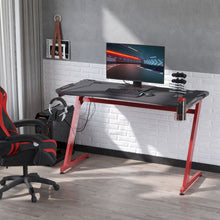 Load image into Gallery viewer, Gaming Desk with Gamepad Holder Cup Holder Headphone Hook Home Office
