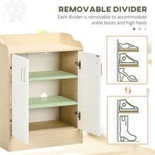 Load image into Gallery viewer, Compact 2-Door Shoe Cabinet with 3 Shelves for 9 Pairs - Space-Saving Design
