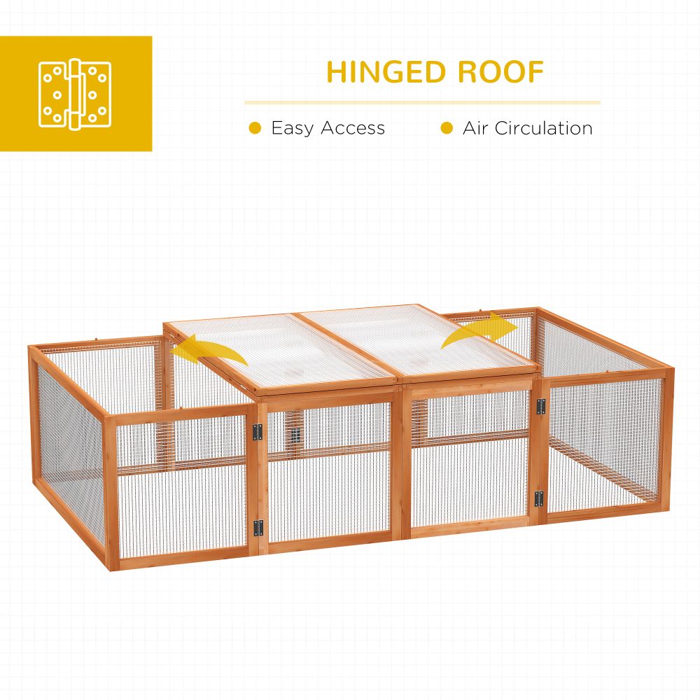 Safe & Spacious Rabbit Hutch with Run: Outdoor Playtime Perfected!