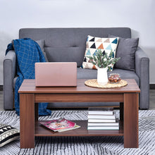 Load image into Gallery viewer, Stylish Lift-Top Coffee Table with Hidden Storage - Natural Wood Grain
