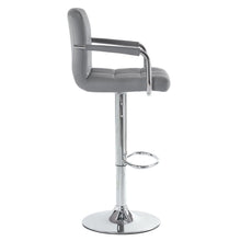 Load image into Gallery viewer, 2pcs 60-80cm 6 Checks Round Cushion No Armrest Bar Stool Gray
