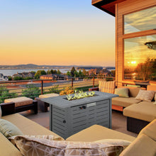Load image into Gallery viewer, Outsunny 50,000 BTU Propane Fire Pit Table - Smokeless &amp; Stylish Outdoor Heater
