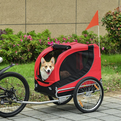 Adventure Awaits: PawHut Dog Bike Trailer - Safe & Stylish Pet Carrier
