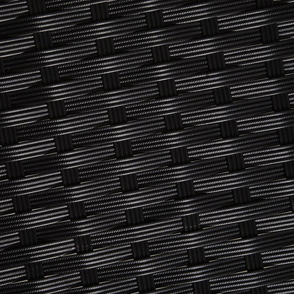 Stylish 3-Piece Cushioned Rattan Outdoor Bistro Set with Coffee Table & Pillows