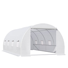 Load image into Gallery viewer, Outsunny 6x3m Walk-In Polytunnel Greenhouse with Zipper &amp; 8 Windows
