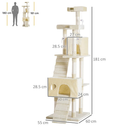 Ultimate Cat Tree: Scratcher Post, Condo, Play Toy & Perch for Happy Kittens!