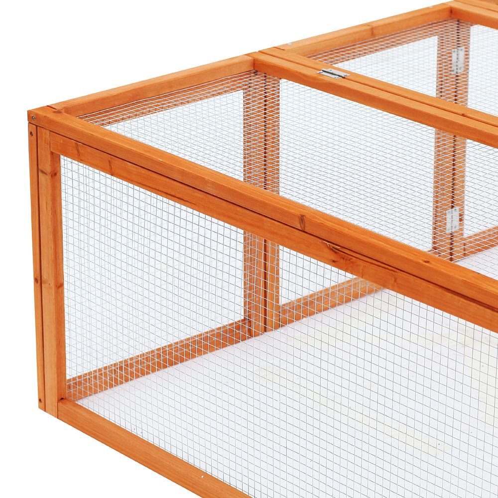 Safe & Spacious Rabbit Hutch with Run: Outdoor Playtime Perfected!