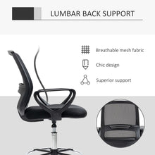 Load image into Gallery viewer, Ergonomic Tall Drafting Chair with Adjustable Height &amp; Footrest for Comfort
