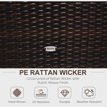 Load image into Gallery viewer, Outsunny 6-Seater Rattan Outdoor Sofa Set with Cushions &amp; Hidden Storage
