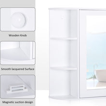 Load image into Gallery viewer, Stylish Wall-Mounted Bathroom Cabinet with Mirror &amp; Adjustable Storage
