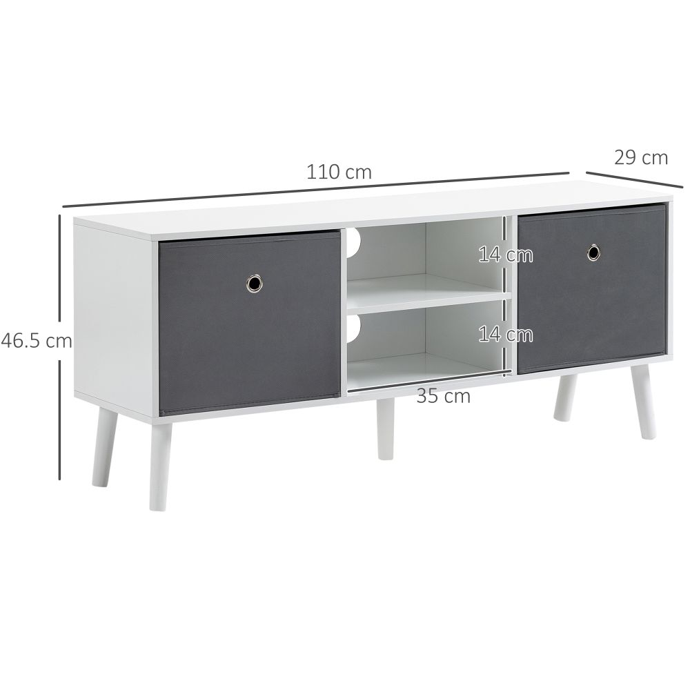 HOMCOM Versatile Modern TV Stand with Storage - Stylish & Functional