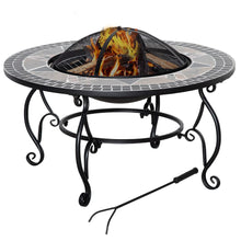 Load image into Gallery viewer, Versatile 3-in-1 Outdoor Fire Pit &amp; BBQ Grill: Warmth, Cooking, Elegance
